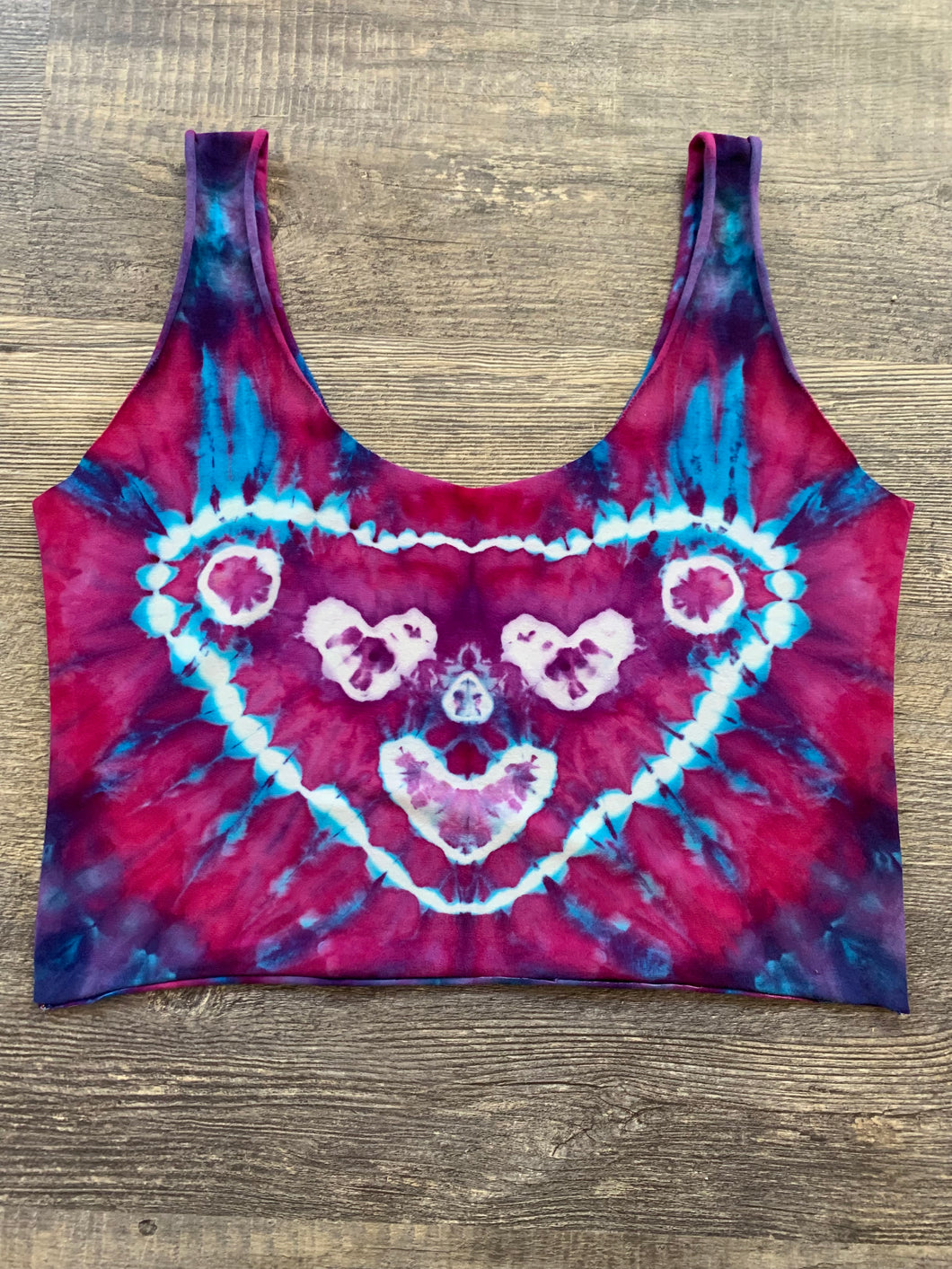 XL Jerry Bear Handmade Reversible Crop Top