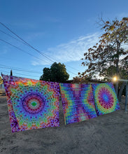 Load image into Gallery viewer, Psychedelic Kaleidoscope Tapestry
