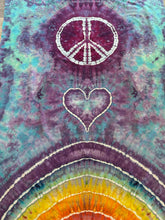 Load image into Gallery viewer, Peace Love &amp; Rainbows Tapestry
