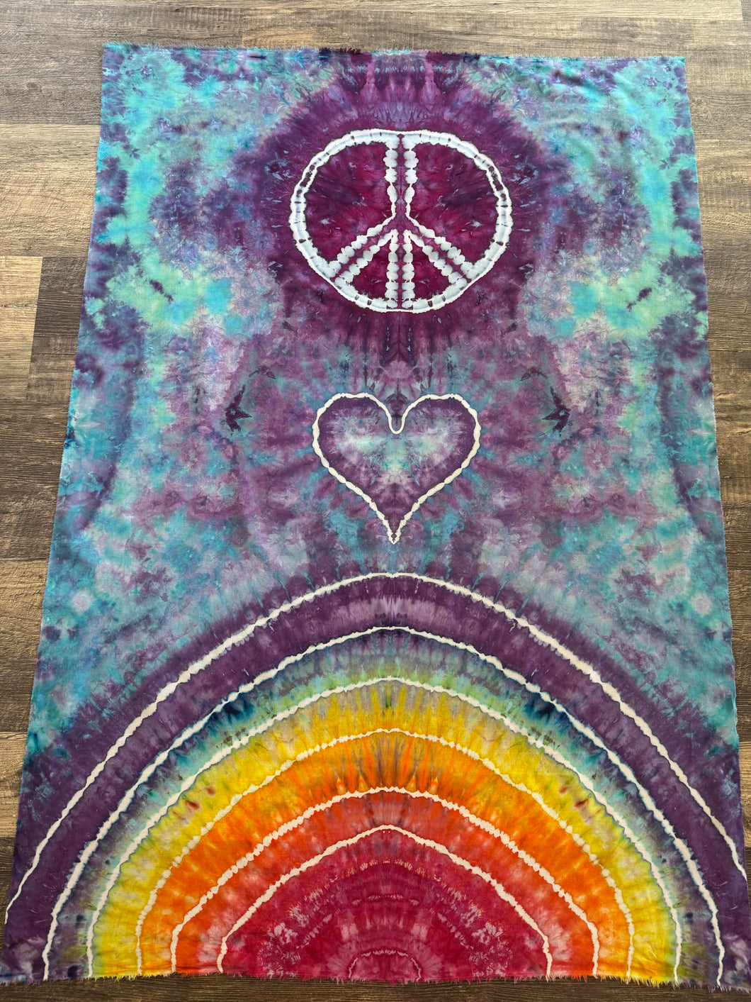 Peace Love & Rainbows Tapestry