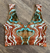 Load image into Gallery viewer, Large Handmade Reversible Cropped Crop Top
