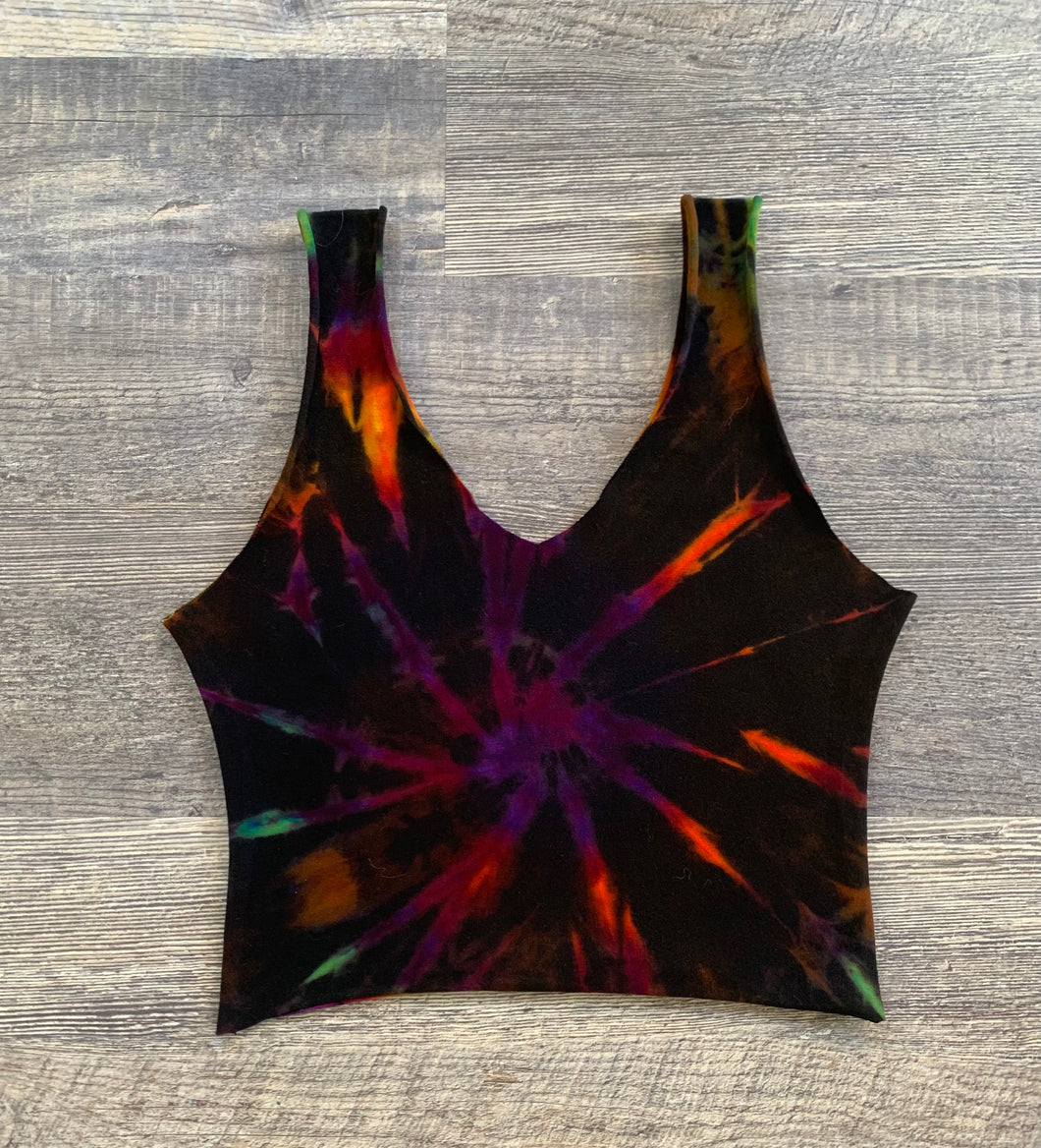 Small Handmade Reverse Dyed Reversible Crop Top