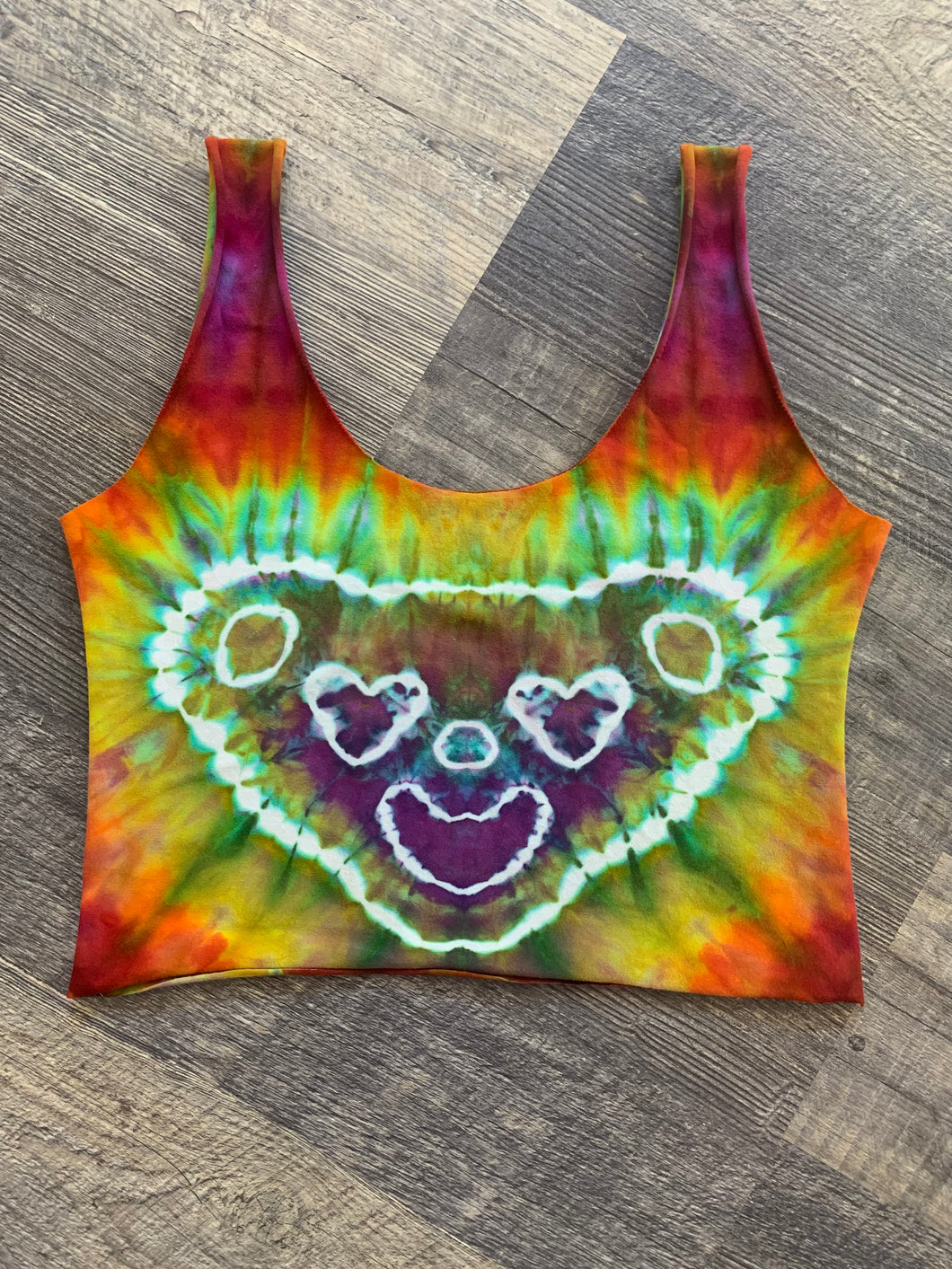 Large Jerry Bear Handmade Reversible Crop Top