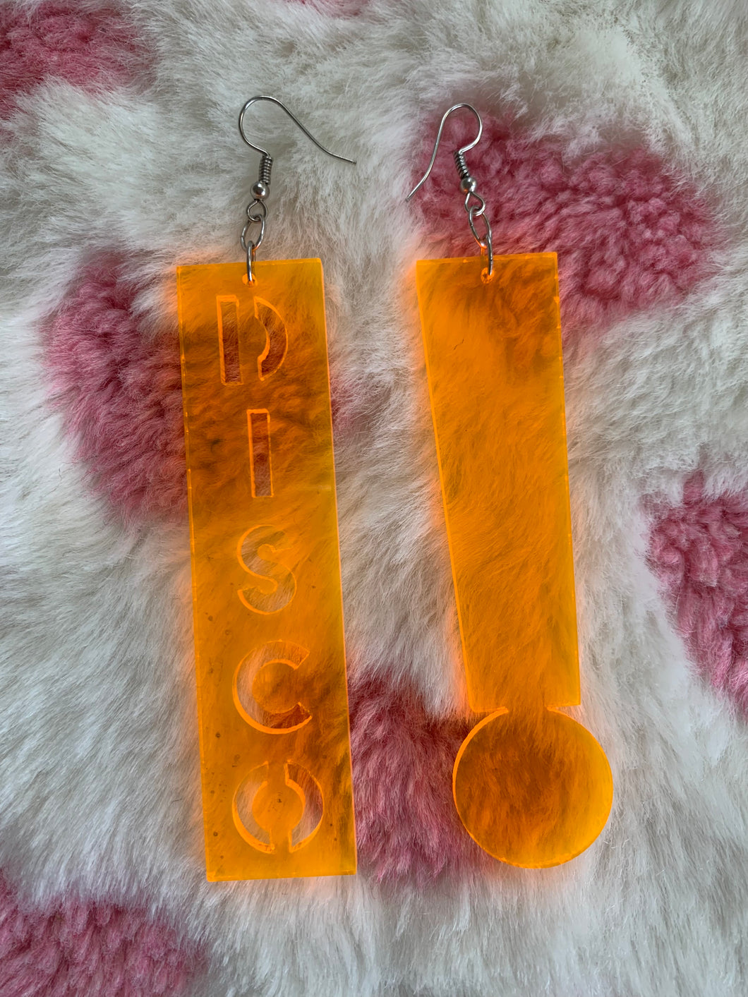 Medium Orange Disco ‼️ Earrings