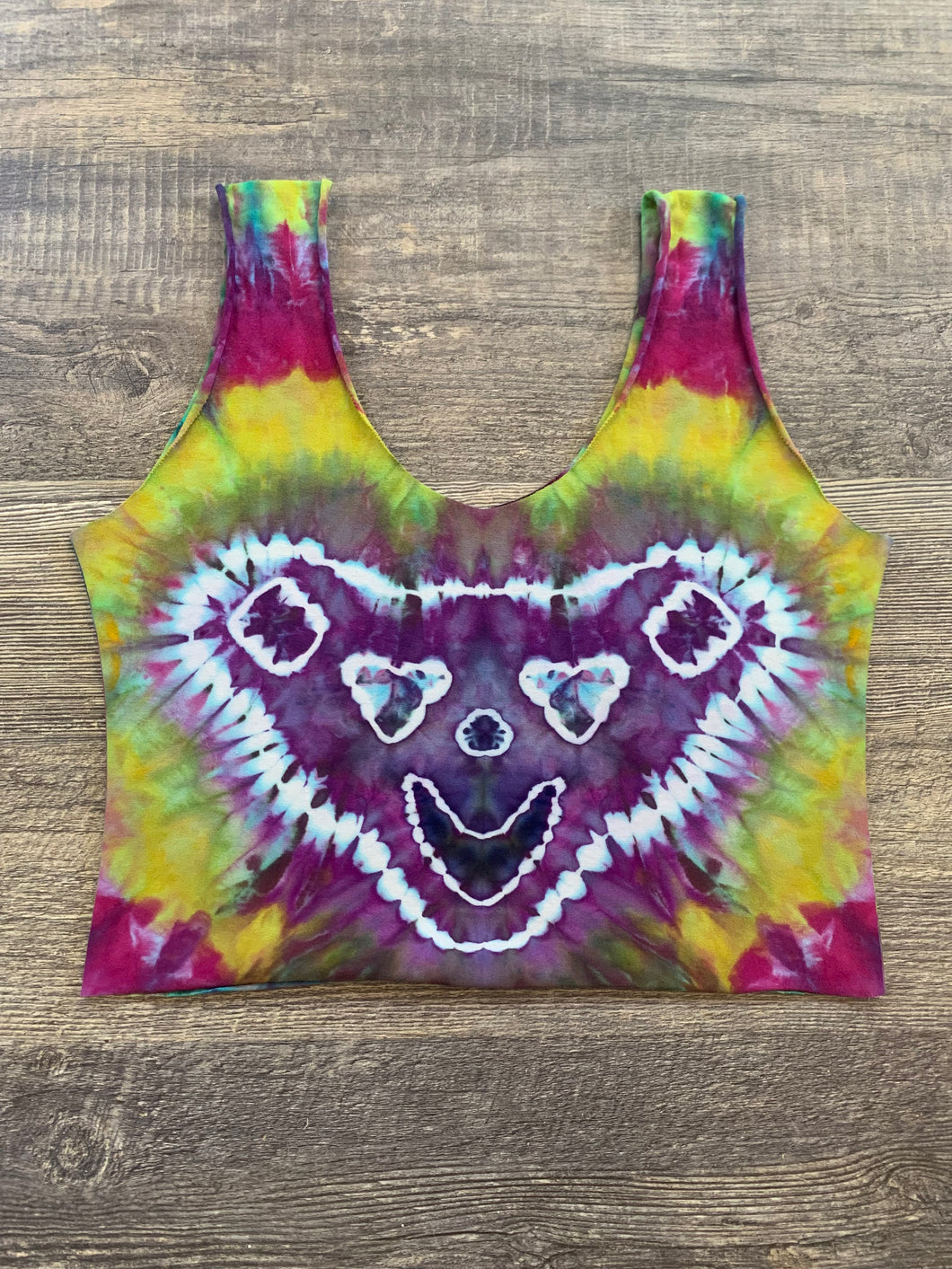 Large Jerry Bear Handmade Reversible Crop Top