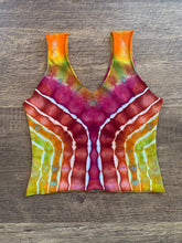 Load image into Gallery viewer, Small Handmade Reversible Crop Top
