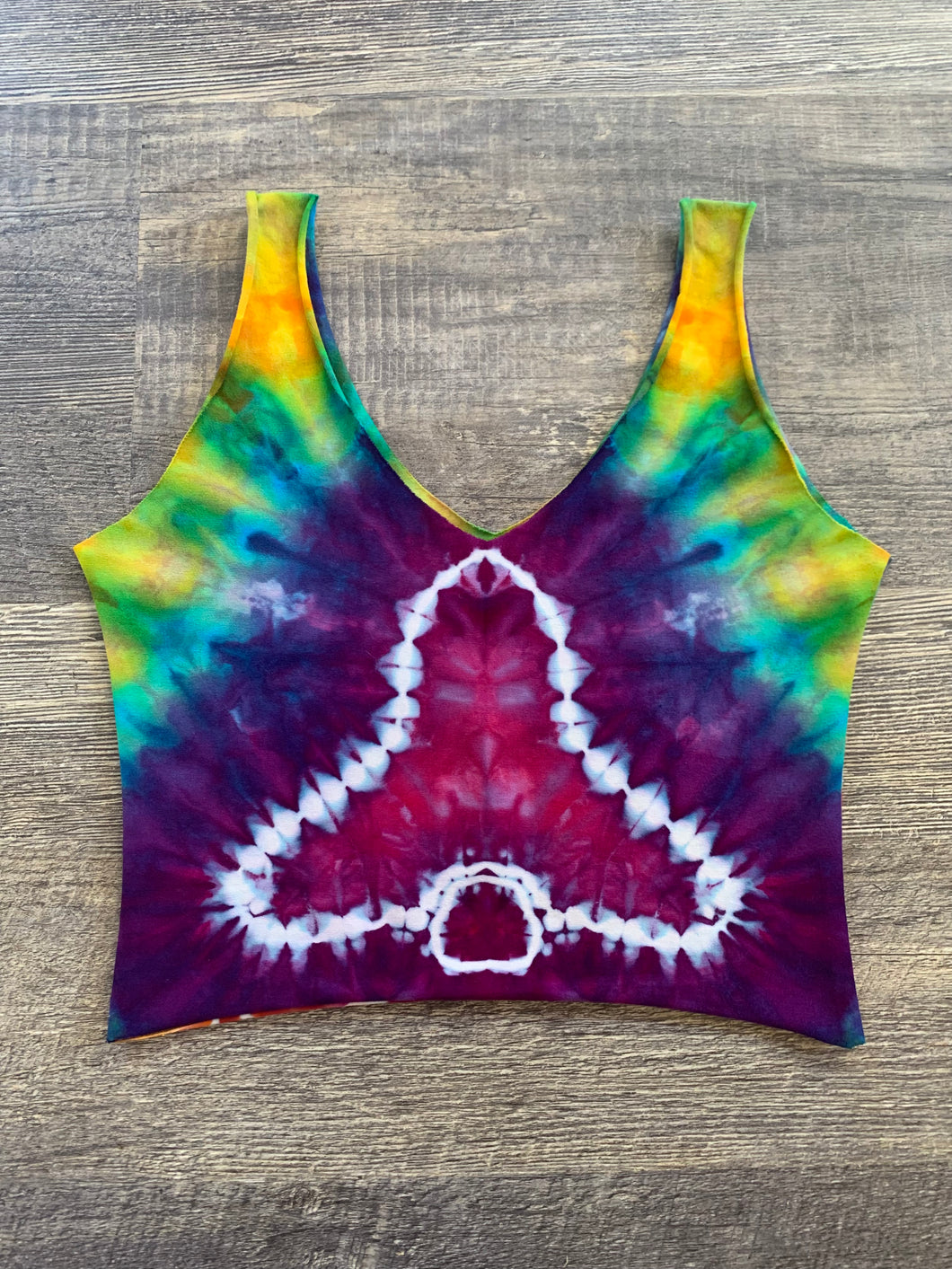Large Handmade Reversible Crop Top