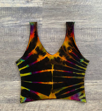 Load image into Gallery viewer, Small Handmade Reverse Dyed Reversible Crop Top
