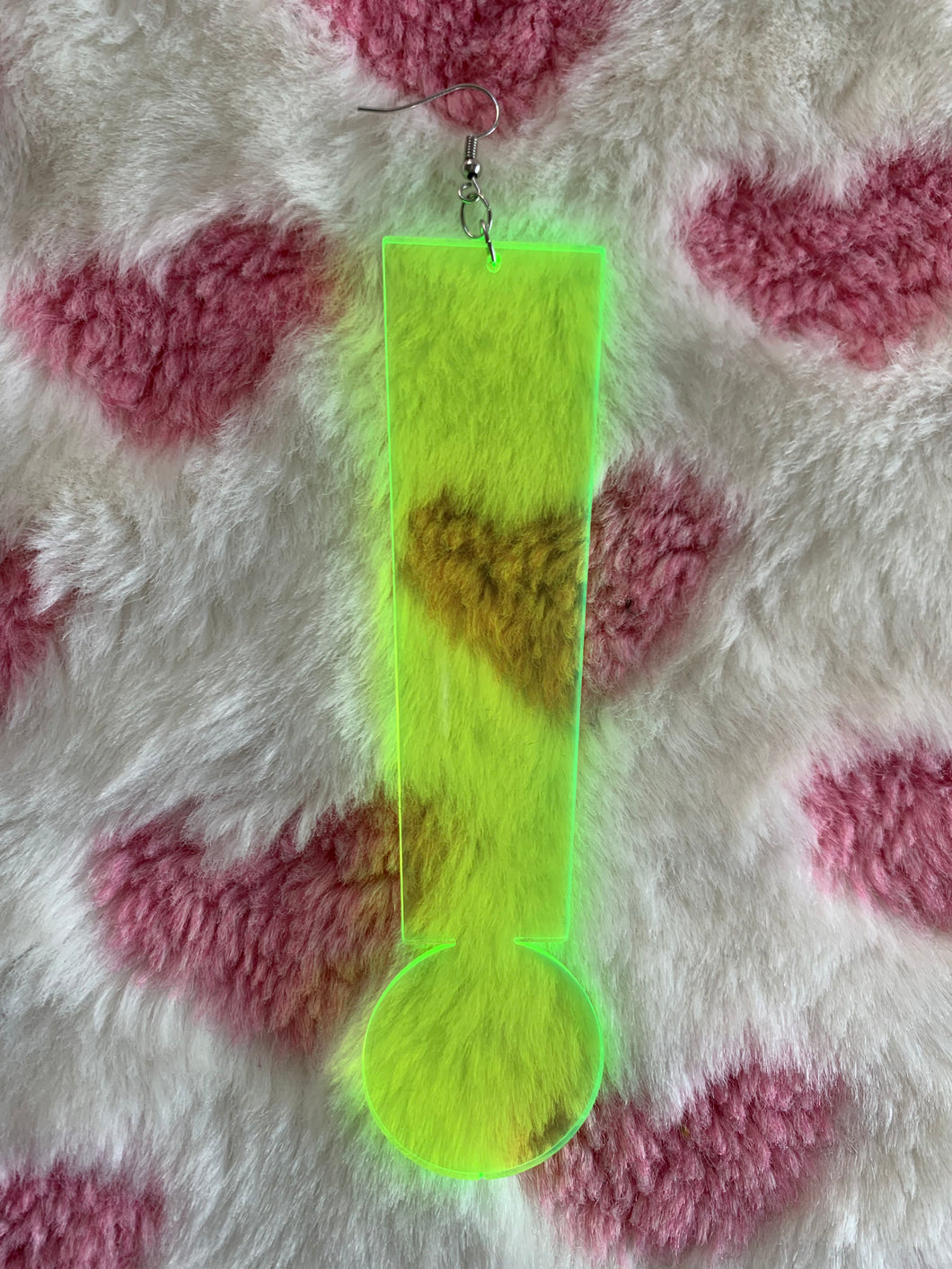 Single Large Neon Green ‼️ Earring