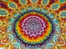 Load image into Gallery viewer, Psychedelic Kaleidoscope Tapestry
