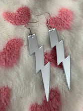 Load image into Gallery viewer, Medium Mirrored Bolt Earrings
