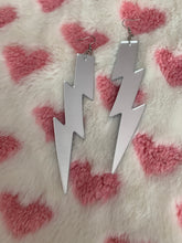 Load image into Gallery viewer, Large Mirror Bolt Earrings
