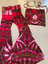 Load image into Gallery viewer, Large Handmade Bell Bottoms &amp; Kandi Tube Halter top Set
