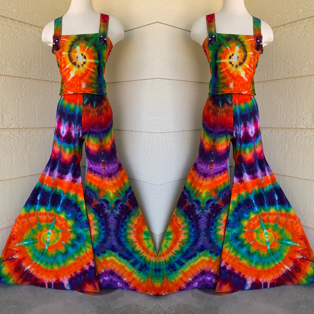 XL Handmade Bell Bottoms & Strappy Crisscrossed Tube Top Set