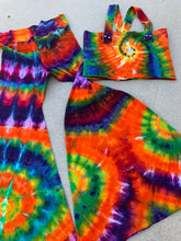 Load image into Gallery viewer, XL Handmade Bell Bottoms &amp; Strappy Crisscrossed Tube Top Set
