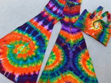 Load image into Gallery viewer, XL Handmade Bell Bottoms &amp; Strappy Crisscrossed Tube Top Set
