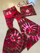 Load image into Gallery viewer, Large Handmade Bell Bottoms &amp; Kandi Tube Halter top Set

