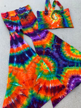 Load image into Gallery viewer, XL Handmade Bell Bottoms &amp; Strappy Crisscrossed Tube Top Set
