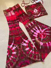 Load image into Gallery viewer, Large Handmade Bell Bottoms &amp; Kandi Tube Halter top Set
