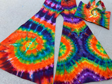 Load image into Gallery viewer, XL Handmade Bell Bottoms &amp; Strappy Crisscrossed Tube Top Set
