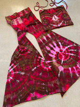 Load image into Gallery viewer, Large Handmade Bell Bottoms &amp; Kandi Tube Halter top Set
