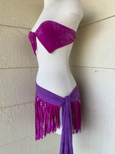 Load image into Gallery viewer, 3 Piece Set 🌈 Kandi Fringe Skirt  &amp; Kandi Arm Fringe 🖤
