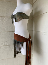 Load image into Gallery viewer, 3 Piece Set 🤎 Fringe Skirt &amp; Arm Fringe 🍃
