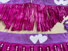 Load image into Gallery viewer, 3 Piece Set 🌈 Kandi Fringe Skirt  &amp; Kandi Arm Fringe 🖤
