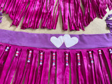 Load image into Gallery viewer, 3 Piece Set 🌈 Kandi Fringe Skirt  &amp; Kandi Arm Fringe 🖤
