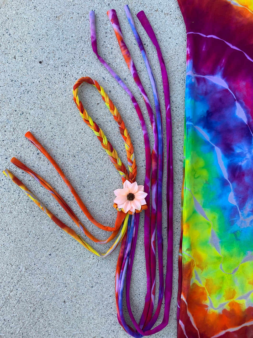 Tie Dye Flower Headband