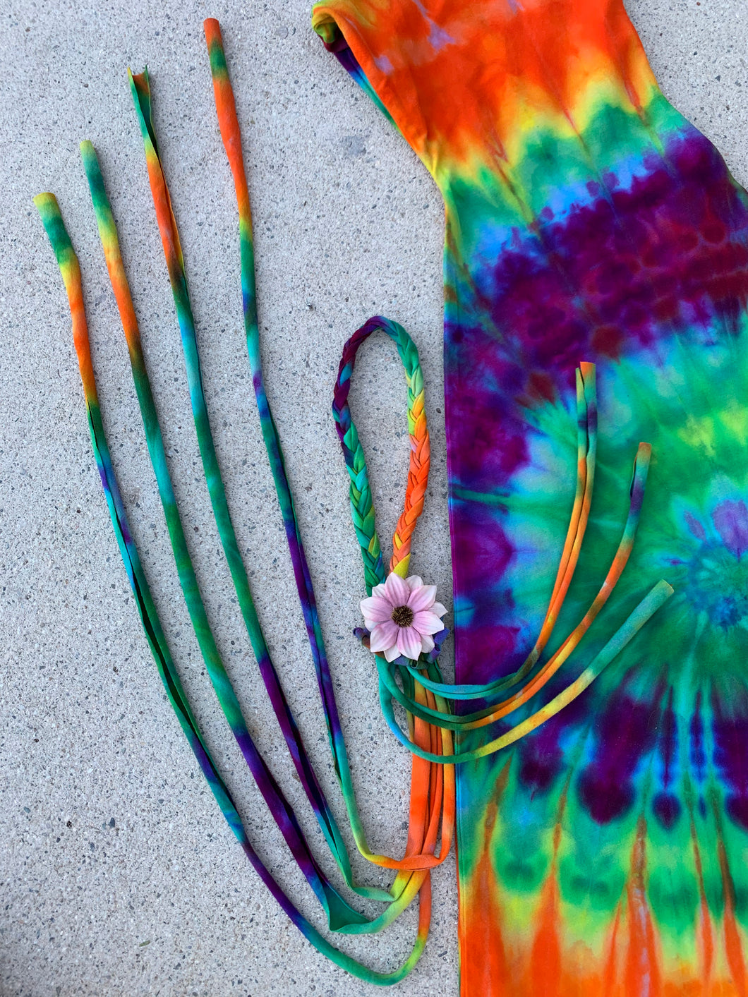Tie Dye Flower Headband